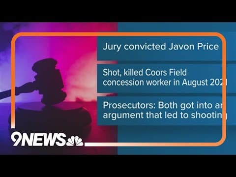 Man convicted in shooting of Coors Field concessions worker