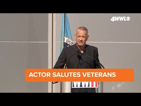 Tom Hanks honors veterans and survivors at new World War II Museum pavilion