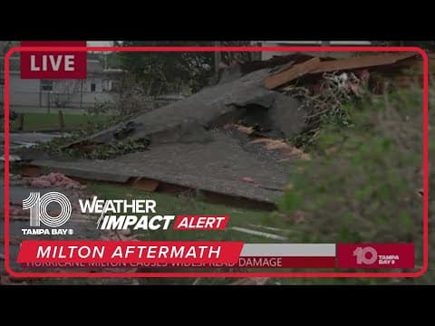 Milton impacts: Wind blows roof off Bradenton building