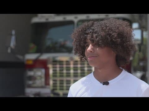 North Texas teen honored for saving a family from a house fire