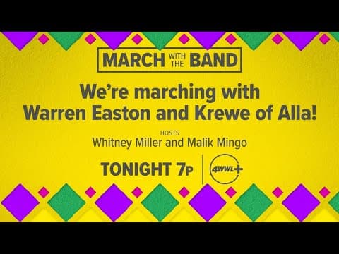 LIVE: March With The Band | WWL’s Whitney & Malik join the Krewe of Alla parade!