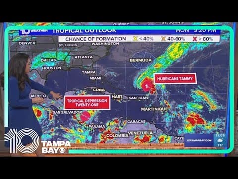 Tracking the Tropics: Newly named Tropical Depression 21 set to make landfall in Central America