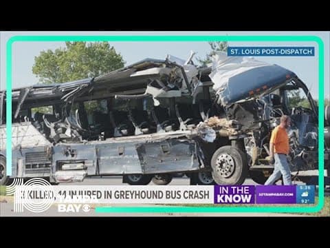 3 killed, 14 seriously injured in Greyhound bus crash in Illinois