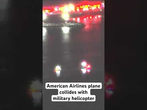 American Airlines planes collides with military helicopter, rescue efforts underway #dcplanecrash