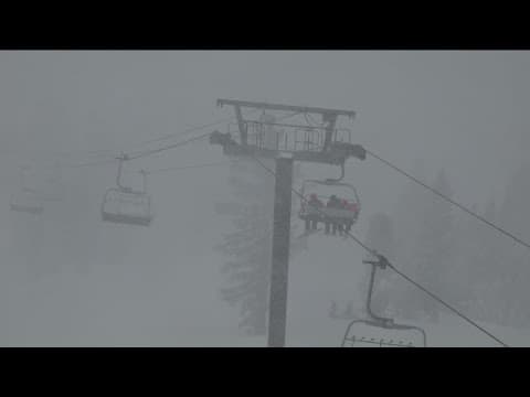 Atmospheric River brings massive snowfall to Mammoth and surrounding mountains