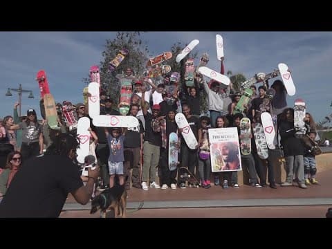 Skateboarding community gathers in Encinitas to honor Tyre Nichols