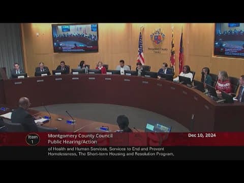 Council looks to address rising homelessness in Montgomery County