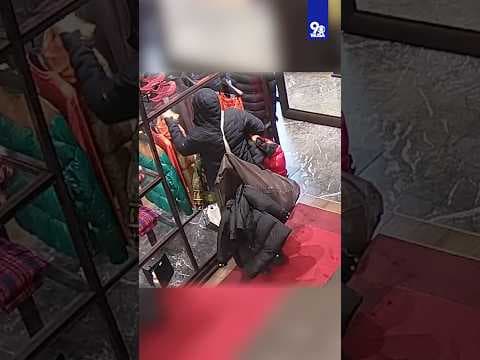 Coat Heist at high-end DC clothing store caught on camera