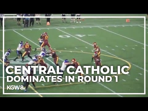 Central Catholic dominates over South Medford in 1st Round | Friday Night Football