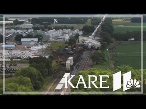 Train derails in Big Lake