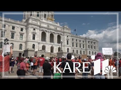 Demonstrators demand stricter gun laws after Annunciation Catholic Church shooting