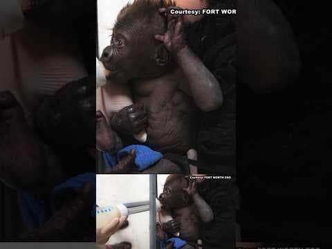 Gorilla delivered in emergency C-section is growing, getting round-the-clock care at Fort Worth Zoo