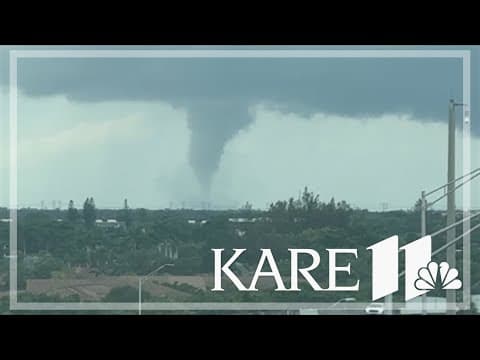 Wild video shows tornado near I-75 as Milton's bands move over FL coast
