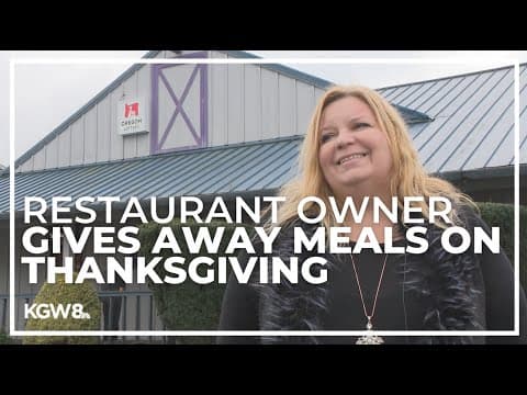 Salem restaurant gives away free holiday feast for those in need
