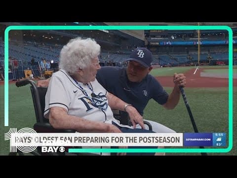 Tampa Bay Rays' oldest fan preparing for the postseason