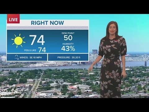 New Orleans Weather: Pleasant feel this week, warming up for weekend