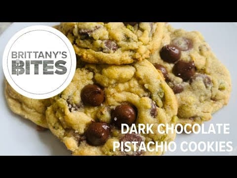 Brittany's Bites: Dark Chocolate Pistachio Cookies