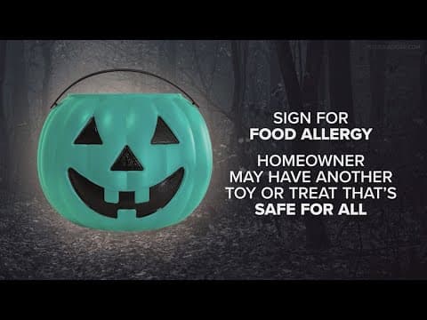 What does a teal pumpkin bucket mean?  What about blue or purple?