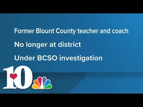 Former Blount County teacher, track coach under investigation