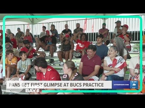 Tampa Bay Bucs fans get first glimpse at season practice