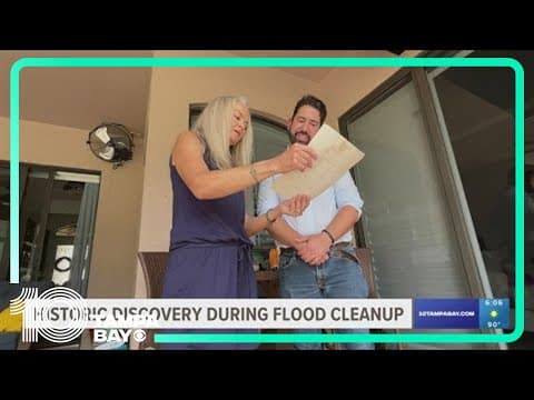 Florida woman finds WWII-era message in a bottle while cleaning up storm debris