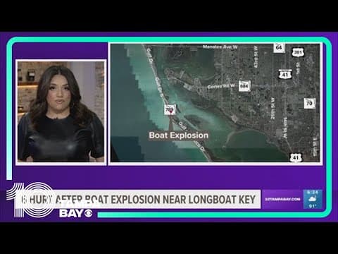 Officials investigating boat explosion in Sarasota