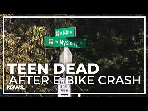Student dies in e-bike crash in Tualatin