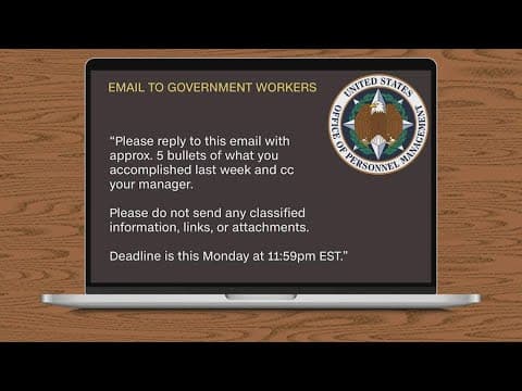 'What did you do last week?' is now a weekly requirement for federal employees