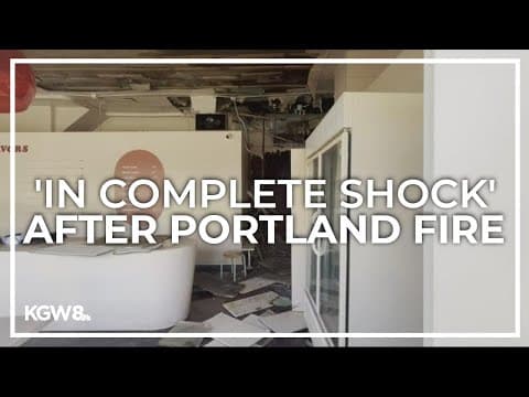Fire destroys Fifty Licks Ice Cream building, Portland businesses
