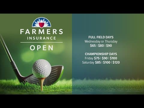 Farmers Open Golf Tournament kicks off Wednesday in Torrey Pines