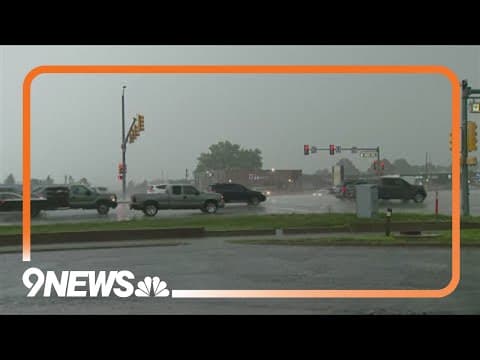 Passing storm brings heavy rain, small hail to Parker