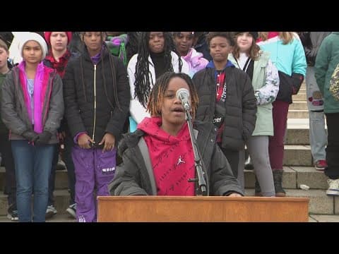 Students at Watkins Elementary School honor Dr. King's dream