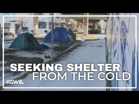 Homeless Portlanders struggle for safety as below-freezing temperatures linger