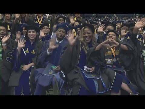 Howard graduates get special ceremony after cancellation earlier in the week