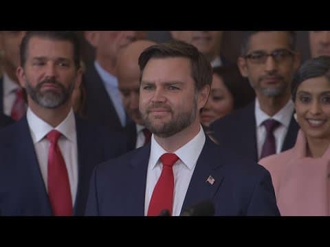 Vice President-elect J.D. Vance's enters the Capitol