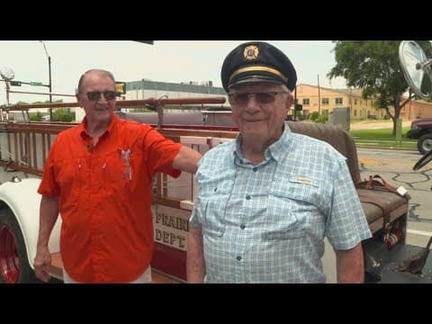 Grand Prairie’s oldest retired firefighter turns 95 at his old station — now a restaurant