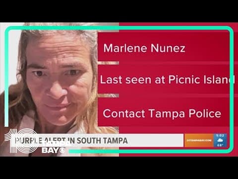 Purple Alert issued for missing Tampa woman who made concerning statements to family