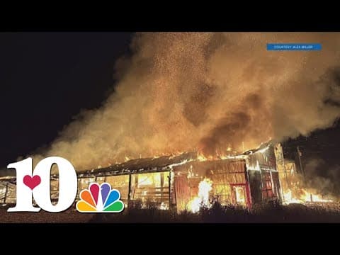 Community raises thousands of dollars for local farm after barn burns down