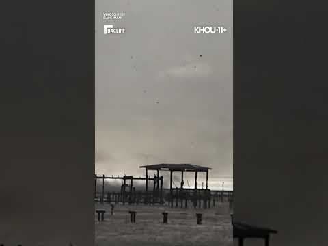 Galveston County waterspout: Two reported by NWS, including this one in the Bacliff area