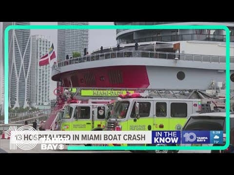 13 hospitalized after Miami boat crash