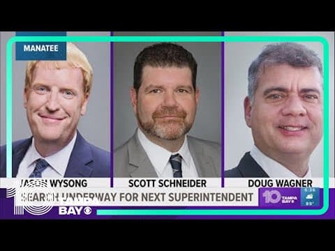 3 finalists for Manatee County superintendent face school board interview