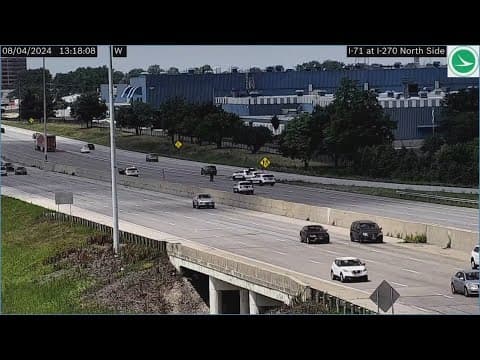 Motorcyclist seriously hurt in crash on I-270 West in north Columbus