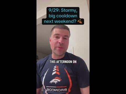 9/29: Stormy, big cooldown next weekend? 🍂