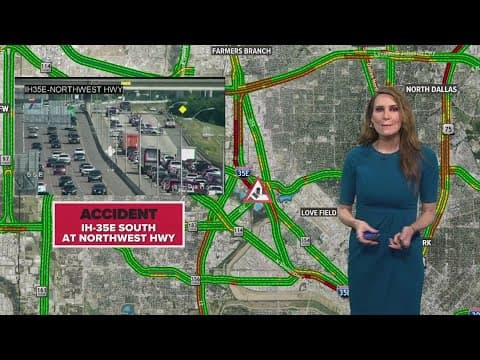 DFW Traffic: Accidents cause backups in parts of North Texas