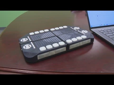 Cadence braille tablet helps blind students experience solar eclipse