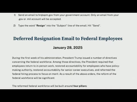 Ohio federal employee speaks out about Trump's resignation offers
