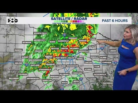 Storms moving through North Texas: Latest forecast and timeline