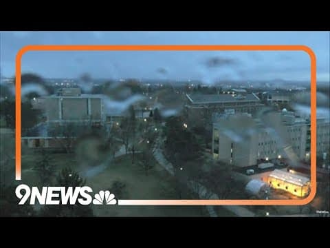 Rain begins falling as Colorado is under Winter Storm Warning