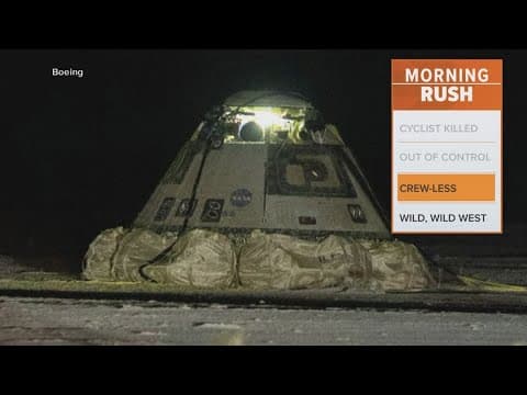 Boeing spacecraft lands without a crew
