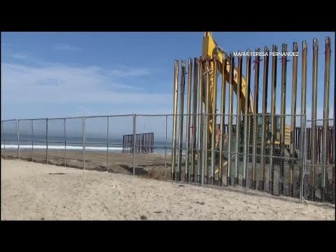 Border wall construction continues at Friendship Park